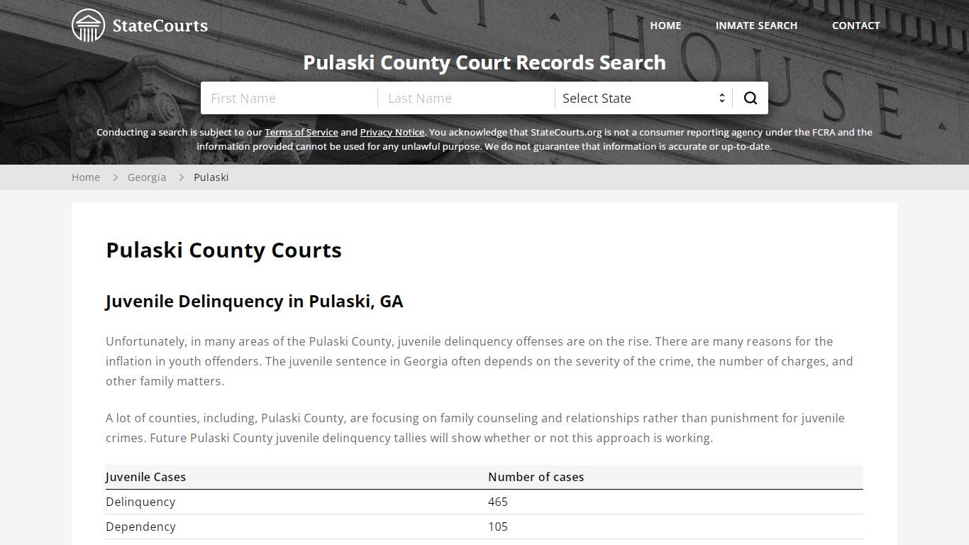 Pulaski County, GA Courts - Records & Cases - StateCourts